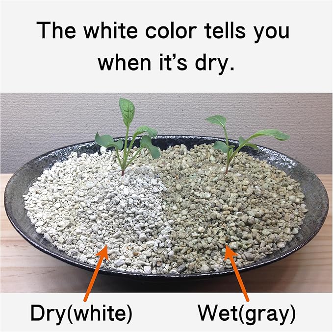 LA TERRA Soil for Foliage Plants, 3L (Coarse Grain) Made in Japan-Nutrient-Enriched, Clean, No Mess, Reusable-Crystal Grain