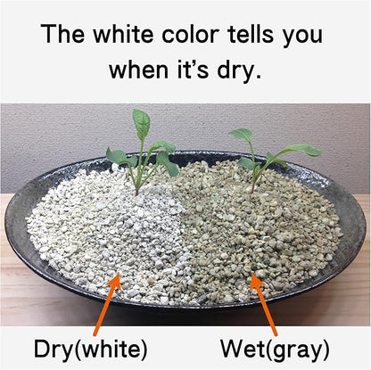 LA TERRA Soil for Foliage Plants, 3L (Coarse Grain) Made in Japan-Nutrient-Enriched, Clean, No Mess, Reusable-Crystal Grain