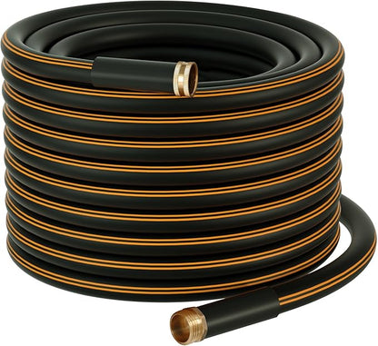 Atlantic Heavy Duty Garden Hose 100 ft x 5/8 Inch Black Color Water Hose. (100 Feet)