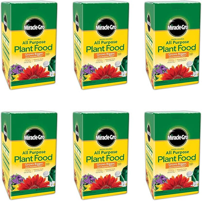 Miracle-Gro All Purpose Plant Food Plant Fertilizer (6 Pack), 3 lb