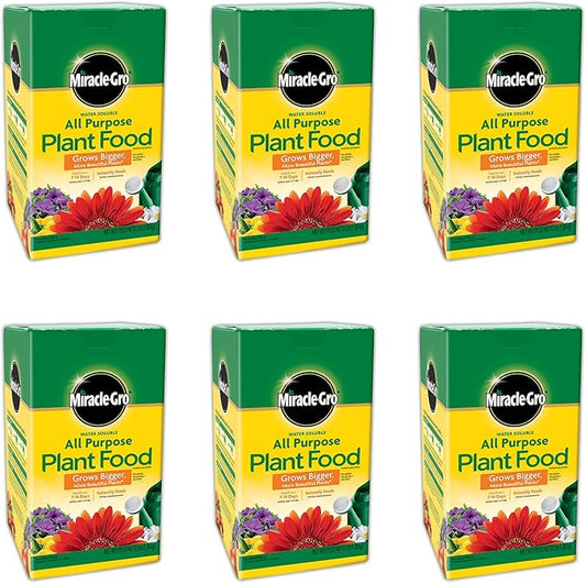 Miracle-Gro All Purpose Plant Food Plant Fertilizer (6 Pack), 3 lb