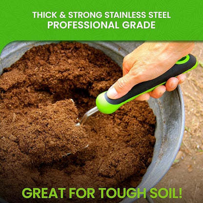 Garden Guru Super Strong Garden Trowel Hand Shovel - Stainless Steel - Rust Resistant - Ergonomic Grip - Perfect Tool for Gardening, Weeding, Transplanting and Digging in Garden Beds (4 Pack)