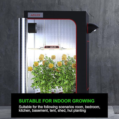 AGLEX K4000 LED Grow Light, Grow Light with Daisy Chain & Dimmable, Full Spectrum Plant Grow Lights for Hydroponic Indoor Plants Seeding Veg Flower Growing Lamps 5X6 FT Grow Tent