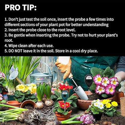 2 Pack Soil Moisture Meter for Plants, Plant Moisture Meter for Houseplants, Hydrometer for Plants, Plant Moisture Meter Houseplants, Water Tester for Plants Gift for Garden Lover