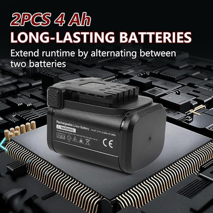 AGRICUT Electric Pruning Shears, 1.4 Inch Max Cutting Capacity Hand Pruners, 14.4V Cordless Branch Cutter with 2 * 4Ah Batteries, Pruning Shears for Gardening