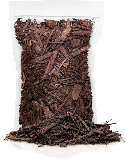 Gardenera Brown Mulch - Protect Your Plants with a Sustainable Ground Cover - 4 QUARTS