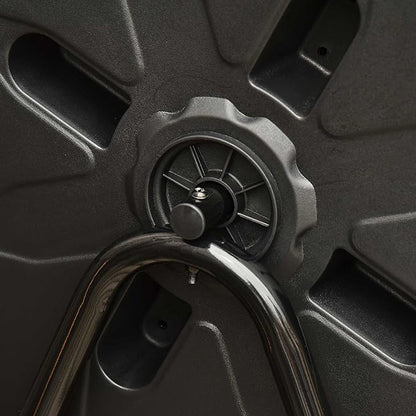 Outsunny Tumbling Compost Bin Outdoor 360° Dual Chamber Rotating Composter 43 Gallon, Yellow