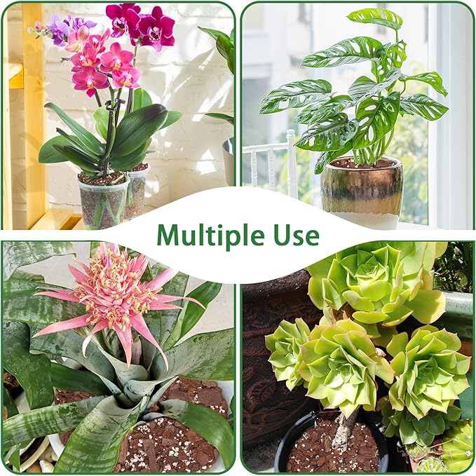 Orchid Potting Mix,Premium Orchid Bark Potting Mixture of Pine Bark,Perlite & Coco Peat Enhanced Drainage and Ventilation,Ideal for Repotting and Growing Indoor Plants Dendrobiums,Phalaenopsis,2QT