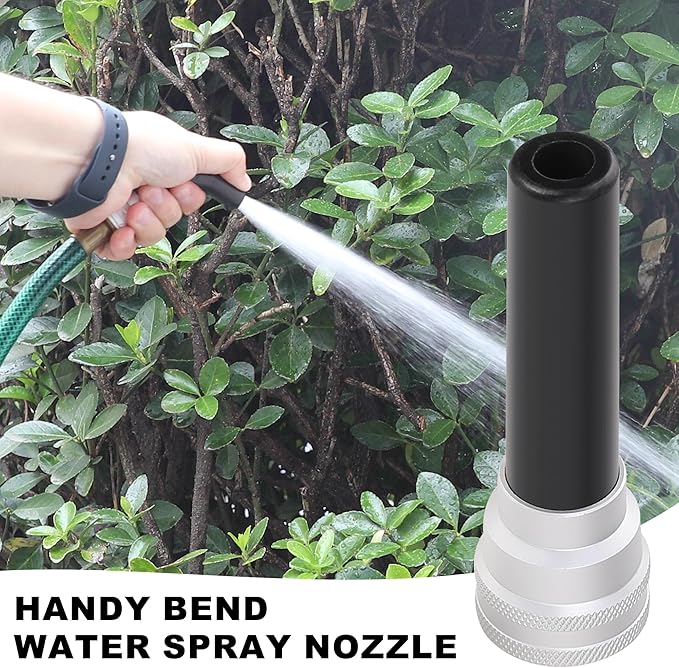 Hromee Handy Bend Water Spray Nozzle, Flexible Garden Hose Attachment