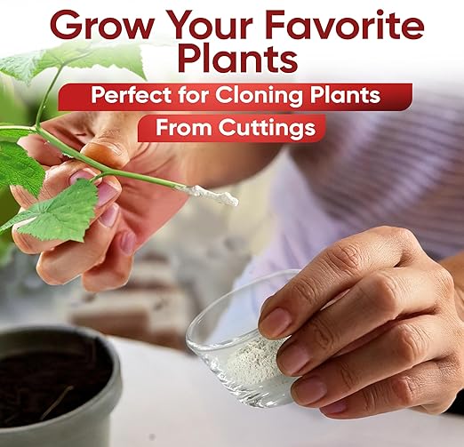 Hormex Rooting Powder #8 (0.80 IBA) - Fast-Acting Rooting Hormone for Semi-Hardwood Houseplants & Tree Cuttings - Root Stimulator for Plant Cloning - Strong Growth for Maximum Propagation Success, 1LB