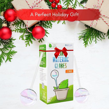 LGL Plant Watering Globes - Automatic Self Watering Globes. Decorative Self Watering Planter. Self Watering Spikes to Support Plant Health. 2 Pack x 200ml.