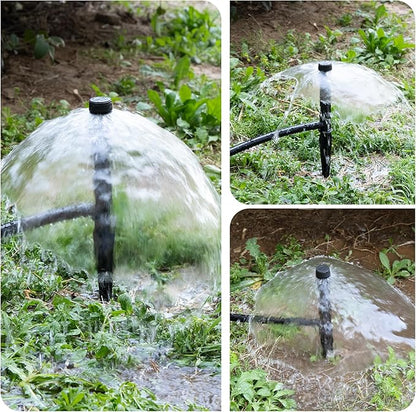 10 Pack Sprinkler Bubbler Heads Adjustable Water Flow Mushroom Irrigation Bubbler Head for 1/2 inch Male Thread,Drip Irrigation Spray Emitters Heads for Tree,Shrubs,Garden Watering System