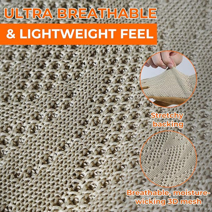 HANDLANDY Gardening Gloves for Women, Breathable Ladies Leather Garden Yard Gloves Best Gift for Gardeners