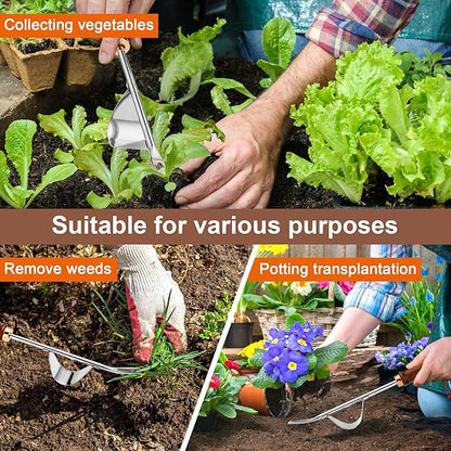 Easy to use Garden Weeding Tool with a Durable Unique Lever Design and V-Shaped Fork for Easy Removal of Weeds and Their Roots(13.58In * 1.13 inches) G-BAR