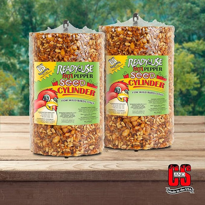 C&S Ready to Use Hot Pepper Seed Cylinder 1.76 Pounds 2 Pack