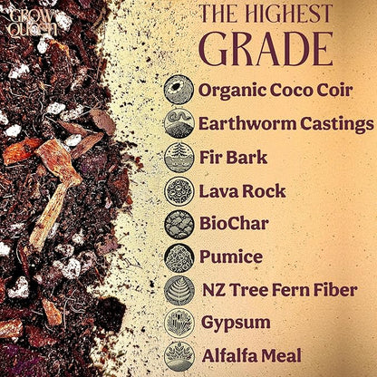 Craft Aroid Potting Mix- Elite Organic Alocasia, Philodendron, Monstera Soil Mix, Chunky, Well Draining Potting Soil for Indoor Plants, All Tropical Plants & Houseplants, Perlite & Peat Free 2QT