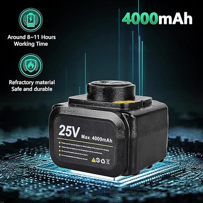 Cordless Electric Pole Pruning Shears,Suoxin 2-in-1 Handheld & Telescopic Tree Trimmer with 6.2FT Foldable Extension Pole, SK5 Blade,1.6" cutting diameter,LCD Display,2×4Ah Batteries for Garden Use