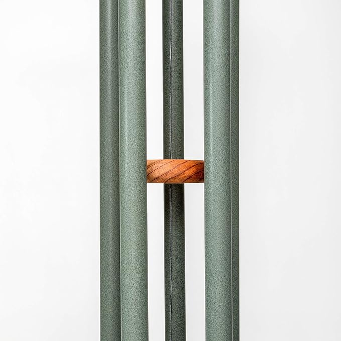 Festival 60-inch Redwood Wind Chime in Forest Green by Wind River for Patio, Backyard, Garden, and Outdoor décor. Made in The USA