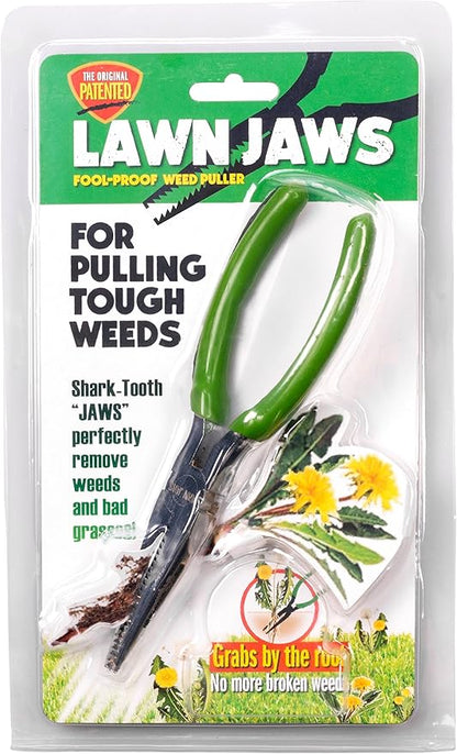 The Original Sharktooth Weed Puller Remover Weeding & Gardening Tool Weeder -Pull from The Root Easily! Ergonomic Handheld Weeding Tool for Spring Summer Cleaning, for All Age Gardeners