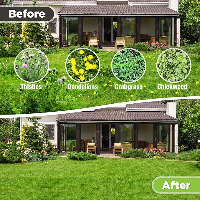 WORKPRO Stand Up Weed Puller Tool, Garden Dandelion Weeder Puller with Ergonomic 39" Long Handle, 4 Claws Steel Head & Foldable Foot Pedal, Heavy Duty Root Remover Tool Without Bending or Kneeling