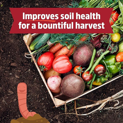 Back to The Roots Organic Worm Castings for Plants, Natural Fertilizer and Soil Enhancer for Gardening, Made in The USA, 5lb