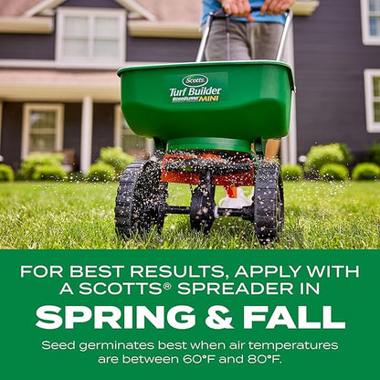 Scotts Turf Builder Thick'R Lawn Sun and Shade, Combination Seed, Fertilizer and Soil Improver, Thickens Thin Grass, 40 lbs.