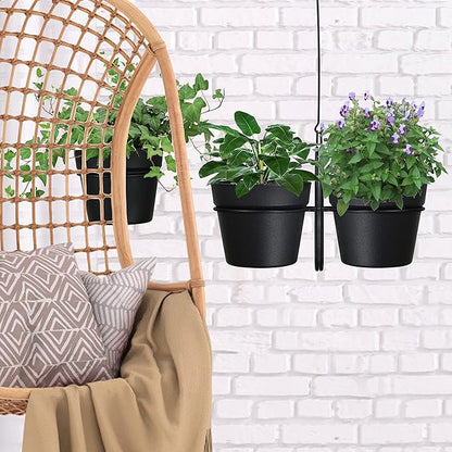 Gardzen Hanging Planters, Hanging Pots Holder for Plants Outdoor & Indoor, Plant Hangers for Plant Flower, M