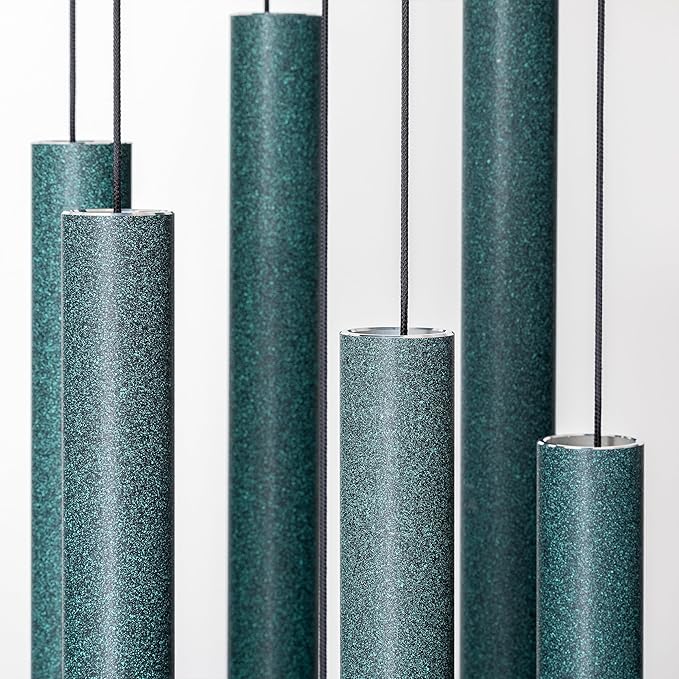 Corinthian Bells by Wind River – 74 inch Green Wind Chime for Patio, Backyard, Garden, and Outdoor Decor (Aluminum Chime) Made in The USA