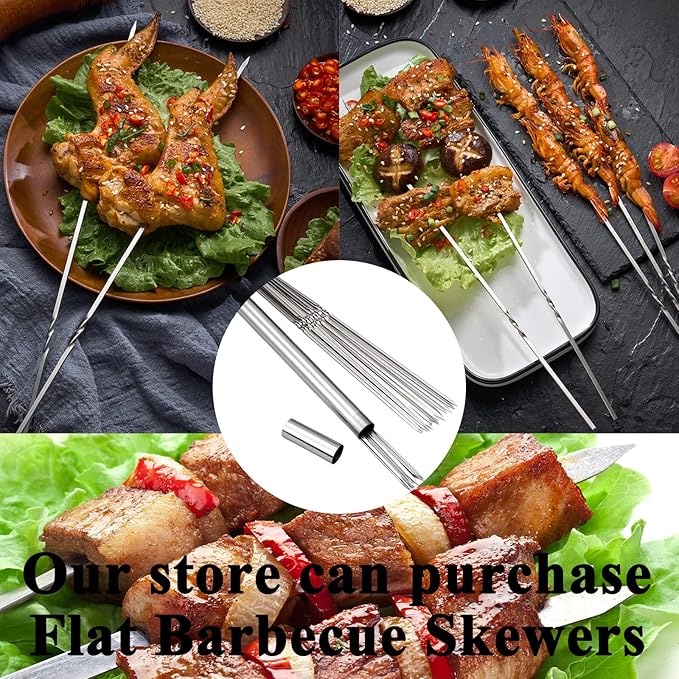 Charcoal Grills Commercial Quality Portable Multiple Size Hibachi BBQ Lamb Skewer Folded Camping Barbecue Grill for Garden Backyard Party Picnic Travel Outdoor Cooking Use(39.4x10.3x5.1 inch)