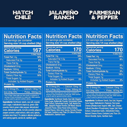 Chinook Seedery Roasted Sunflower Seeds - Jumbo Seeds Keto Snacks - Best For Snack Packs - Gluten Free, Non GMO Snack Food Gifts - 4 Ounce (Pack of 3) - Bring the Heat Variety Pack