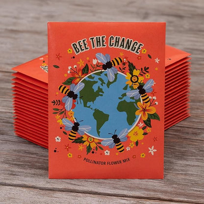 Bentley Earth Day 2025 Bee The Change - Pollinator Flower Mix Seed Packets (25 Packets)