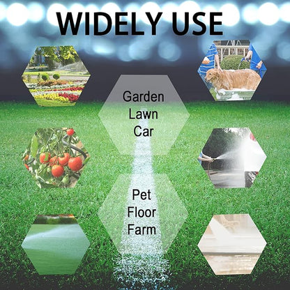 PVC Garden Hose 1/2 Inch Green Heavy Duty Water Hose with Solid Brass Fittings,No Leaking, Flexible,for outdoors,Lawns,Patio (10 FT, Green, Brass Fittings)