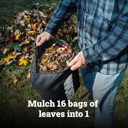 WORX WG512 12 Amp Trivac, 3 in 1 Electric Leaf Blower, Leaf Vacuum & Leaf Mulcher for Lawn Care