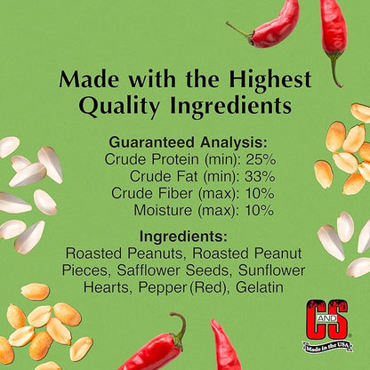 C&S Ready to Use Hot Pepper Seed Cylinder 1.76 Pounds 2 Pack