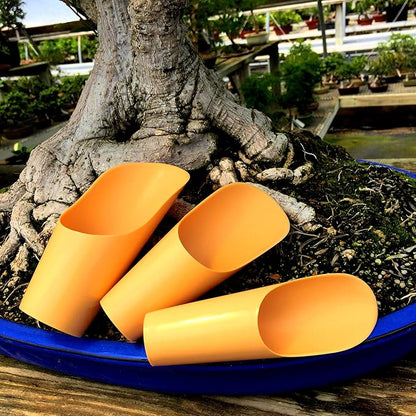 Plastic Soil Scoopers by Tinyroots - Set of 3 Soil Scoop Set, Used by Kaikou School of Bonsai Since 1987