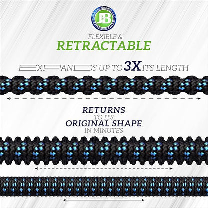 J&B XpandaHose 75ft Expandable Garden Hose – Ultra-Strong 3750D, 4-Layer Latex Core, Brass 3/4" Connectors, 10-Pattern Nozzle & Storage Bag – Lightweight, Kink-Reducing, Leak-Resistant