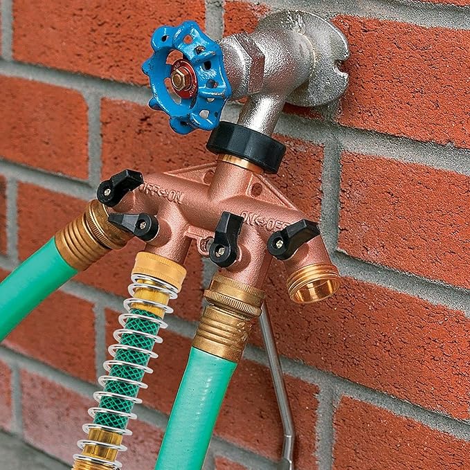 Hourleey Garden Hose Protector, Hose Extension Adapter with Coil Spring (4 PCS)