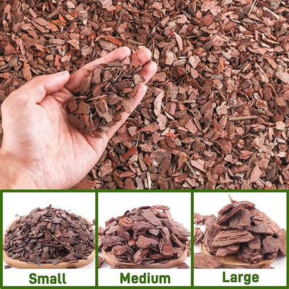 3qt Organic Orchid Potting Bark -Natural Mulch for Potted Plants, Root Development of Orchid Plants and Garden Soil Amendment Mix
