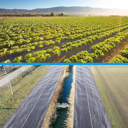 4ft x100ft Black Weed Barrier Landscape Premium Fabric-Heavy Duty Woven Ground Cloth with Superior Permeability Weed Control Convenient Design