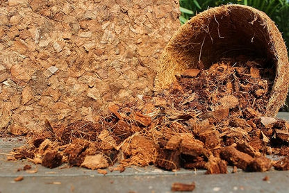 Organic Coco Chips for Plants (10lbs) - Coco Coir Chips - Coconut Husk Chips for Potting Soil, Garden Soil, & Seed Starter Soil - Coconut Mulch for Garden - Compressed Coconut Chips for Plants