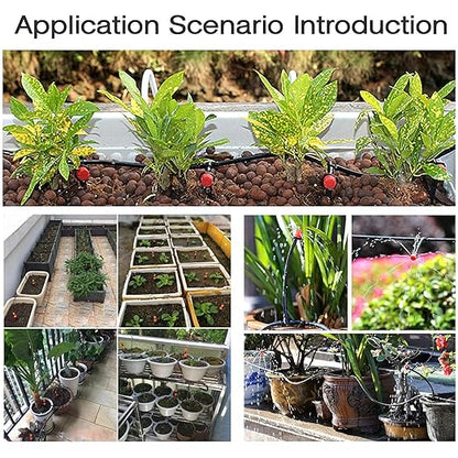 5/16 Dropper Blank Distribution Pipe,65 Foot (20 m) Black Drip Pipe for DIY Garden Irrigation Systems,Drip Pipes and Drip Irrigation System Parts