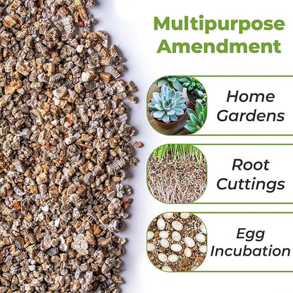 Organic Vermiculite by Perfect Plants - 8 Dry Quarts Natural Medium Grade Soil Additive for Potted Plants