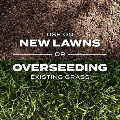 Scotts Turf Builder Rapid Grass Sun and Shade Mix, Combination Grass Seed and Fertilizer, Grows Green Grass in Just Weeks, 16 lbs.