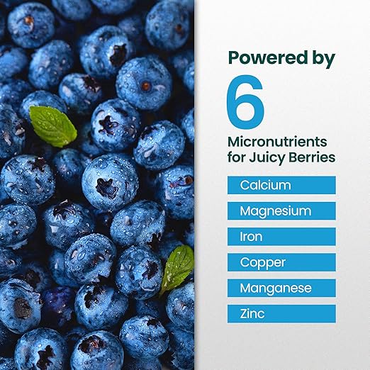 32oz Blueberry Fertilizer - Makes 32 Gallons of Fruit Tree Fertilizer for Blueberries, Liquid Plant Food for Sweet, Plump Blueberry Plants, Instant Plant Food That Promotes Growth & Abundant Harvests