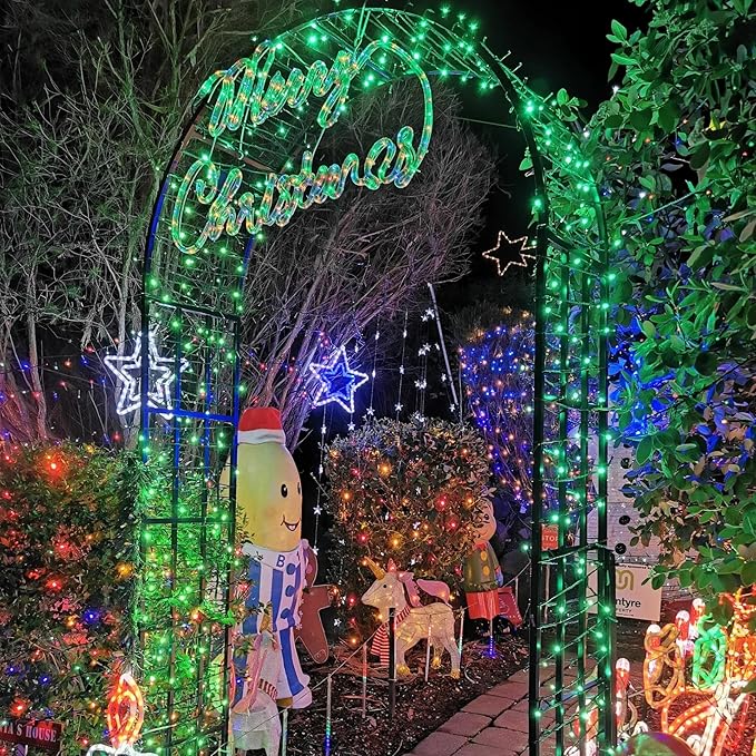 YEGUO 165ft 500 LED Christmas Lights Outdoor Waterproof, 8 Modes Green String Lights Plug in, Twinkle Christmas Tree Lights Indoor with Timer Memory