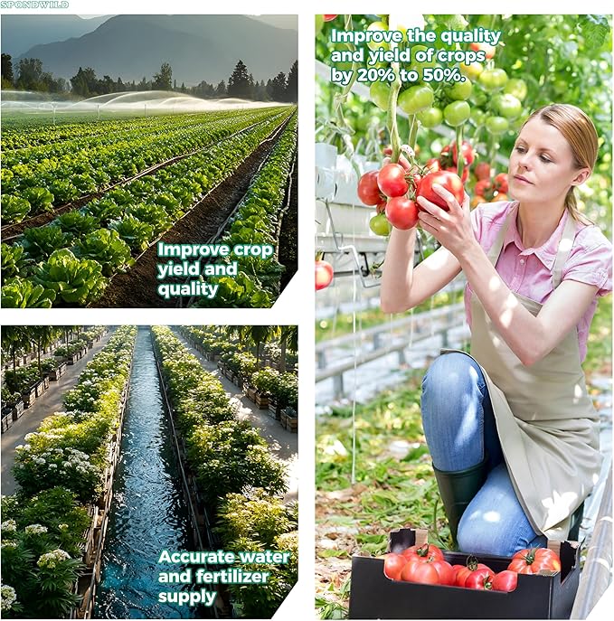 100 Ft 1/4 Inch Blank Distribution Tubing - UV Protected Flexible Black Drip Hose, Universal for Garden, Potted Plants and Veggie Beds, Fits Standard Drip Components