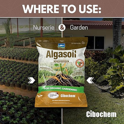 Granulated Seaweed Extract Stimulator - 5lb (80 oz) - Stronger Root Growth, Quick Visible Results, Ideal for Organic Crops, Apply Directly, Easy Aply.