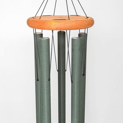 Festival 60-inch Redwood Wind Chime in Forest Green by Wind River for Patio, Backyard, Garden, and Outdoor décor. Made in The USA