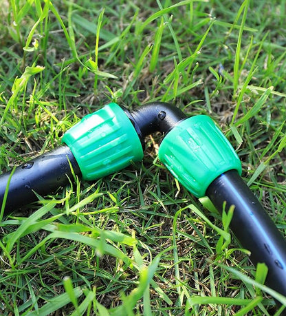 15 Pcs 1/2 Inch Drip Irrigation Elbow Fittings(1/2" ID x 0.640" OD), 90 Degree Drip Lock Barbed Nut Hose Elbow Connectors for 1/2 Drip Irrigation Tubing Connection Parts for Garden Watering System