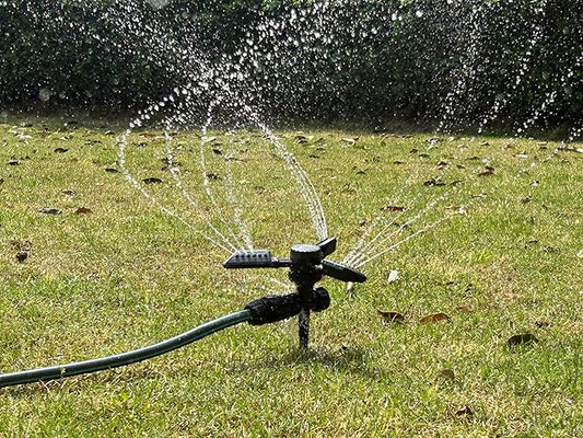 Sprinkler for Yard, Automatic Water Sprayer Irrigation for Garden, 360 Degree Rotating Lawn Sprinkler Coverage, Adjustable Angle Water Sprinklers for Yard Lawn Greenhouse Vegatable Watering